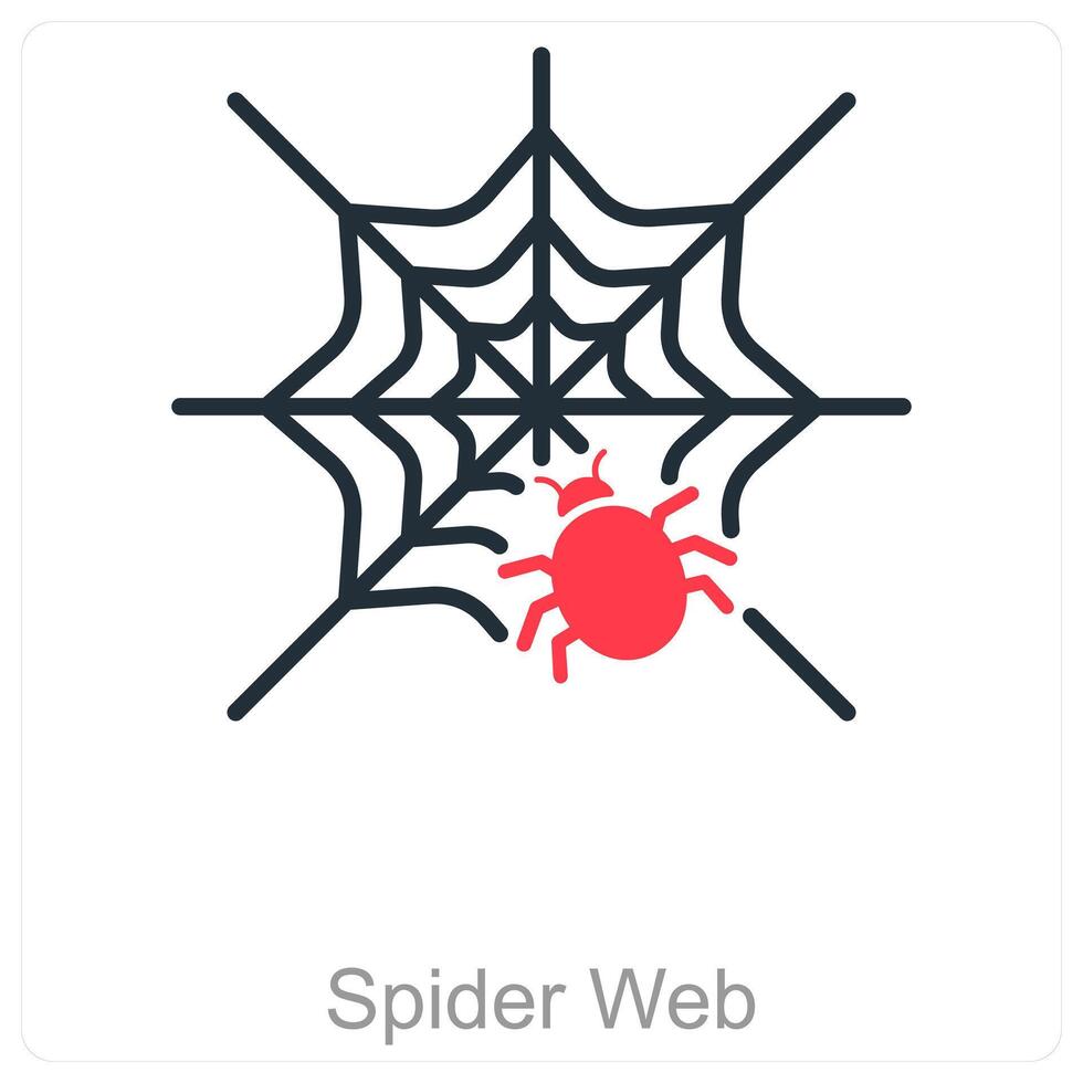 Spider Web and nature icon concept vector