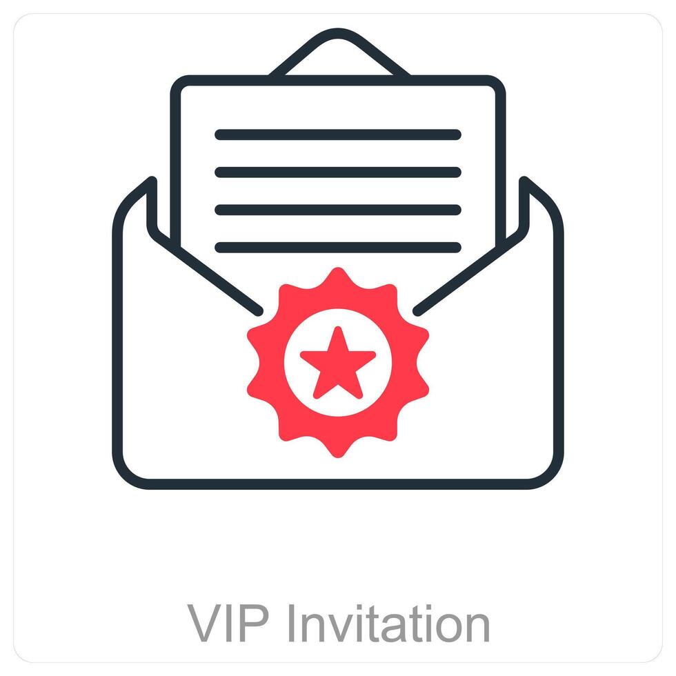 VIP Invitation and luxury icon concept vector