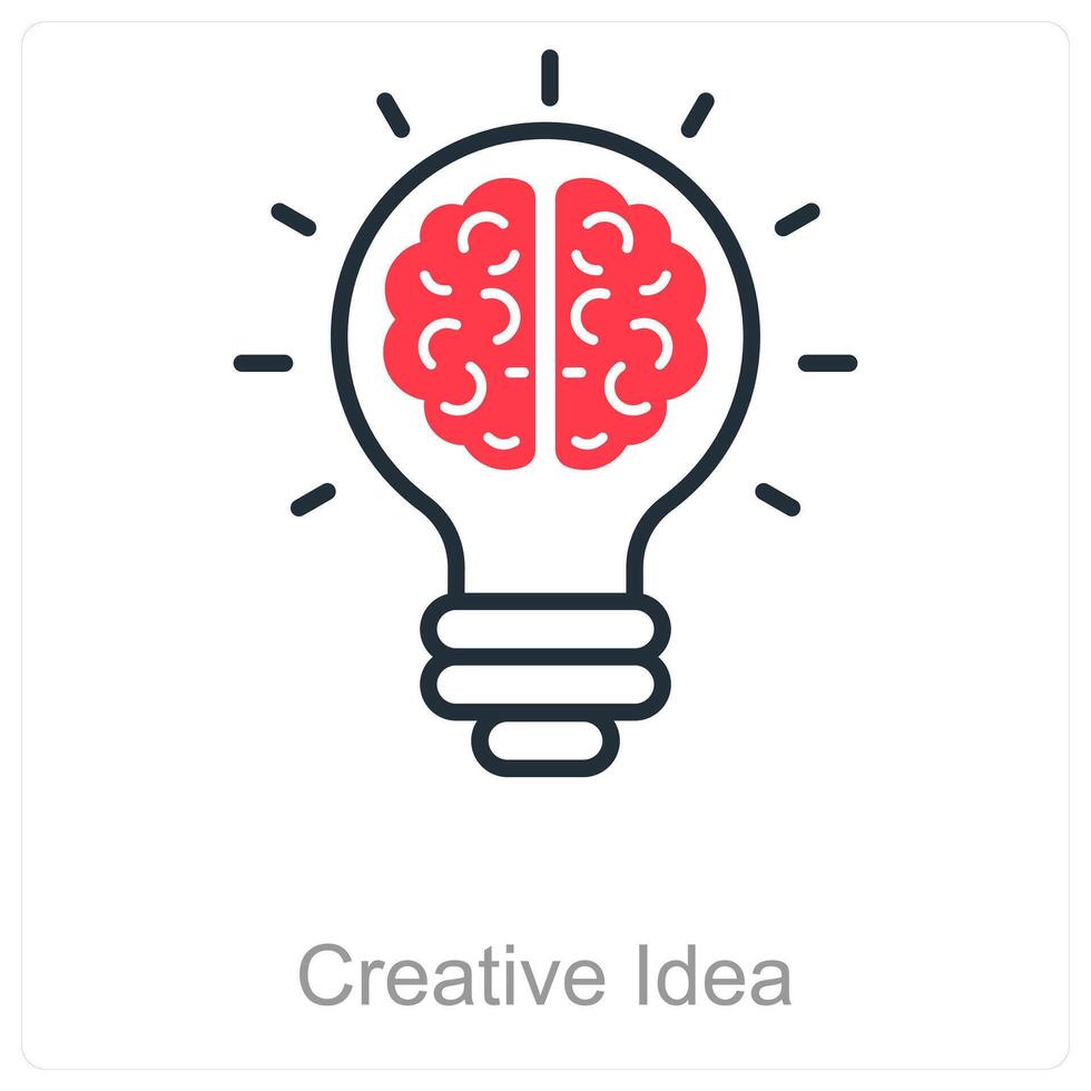 Creative Idea and inspiration icon concept vector