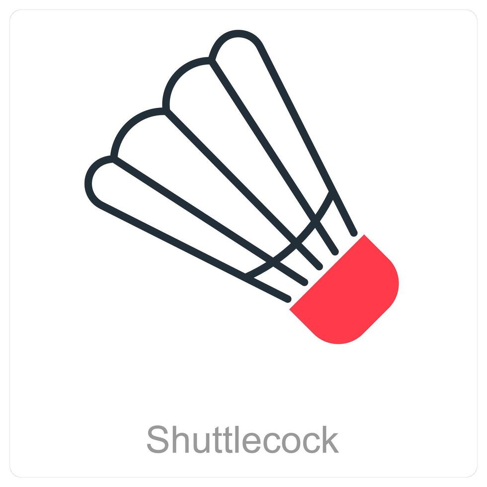 Shuttlecock and sport icon concept vector