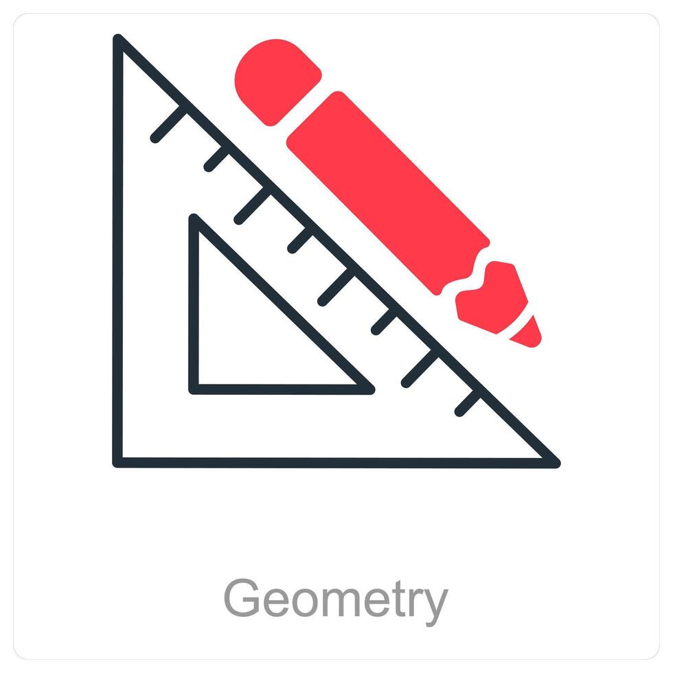 Geometry and angles icon concept vector