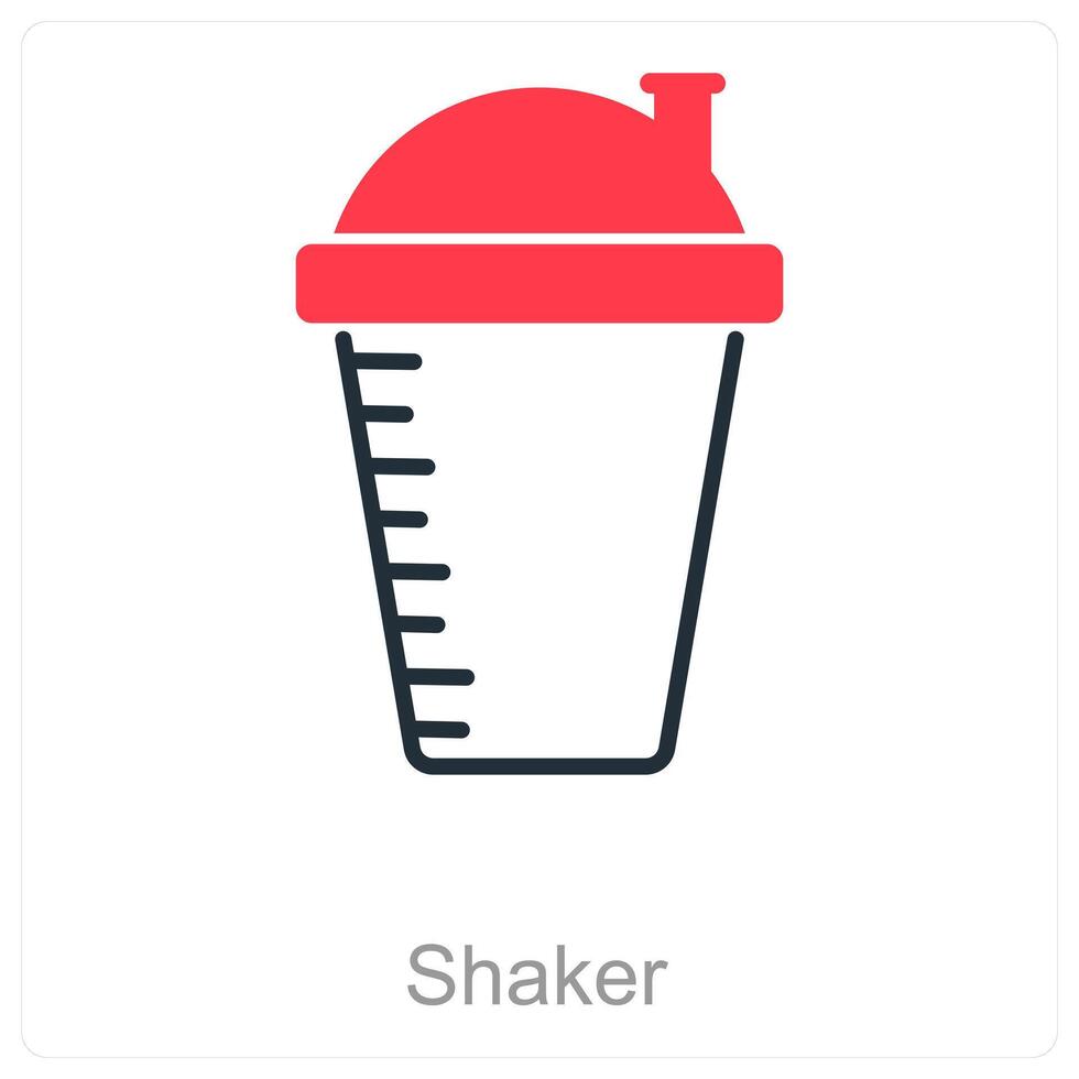 Shaker and bar icon concept vector