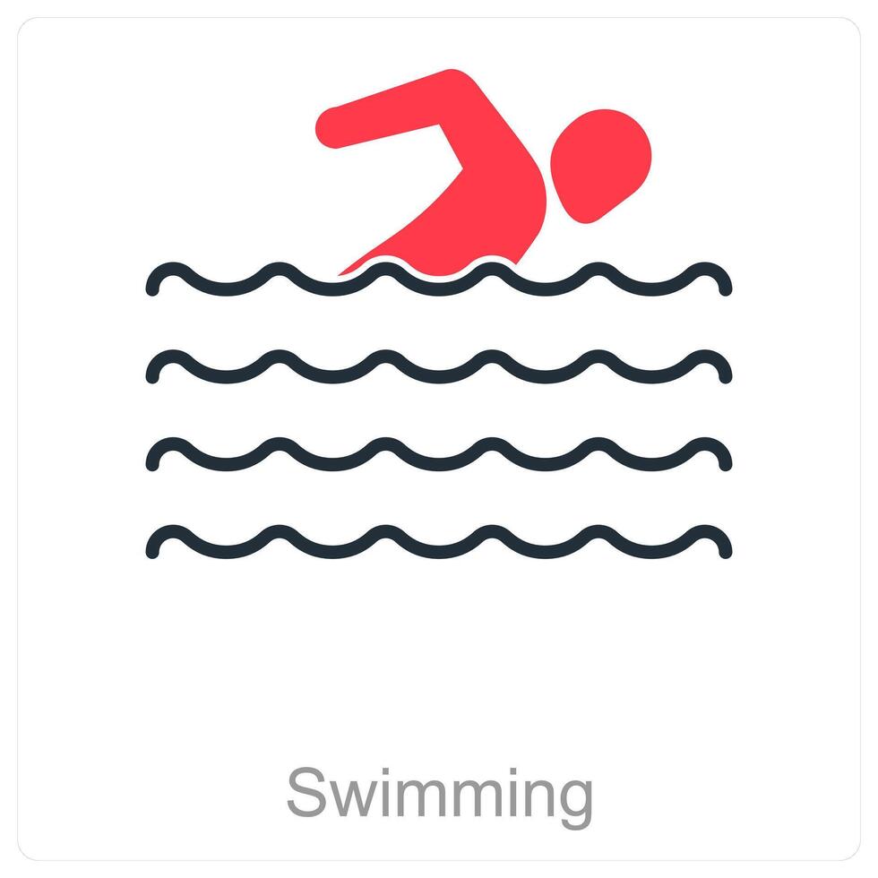 Swimming and pool icon concept vector