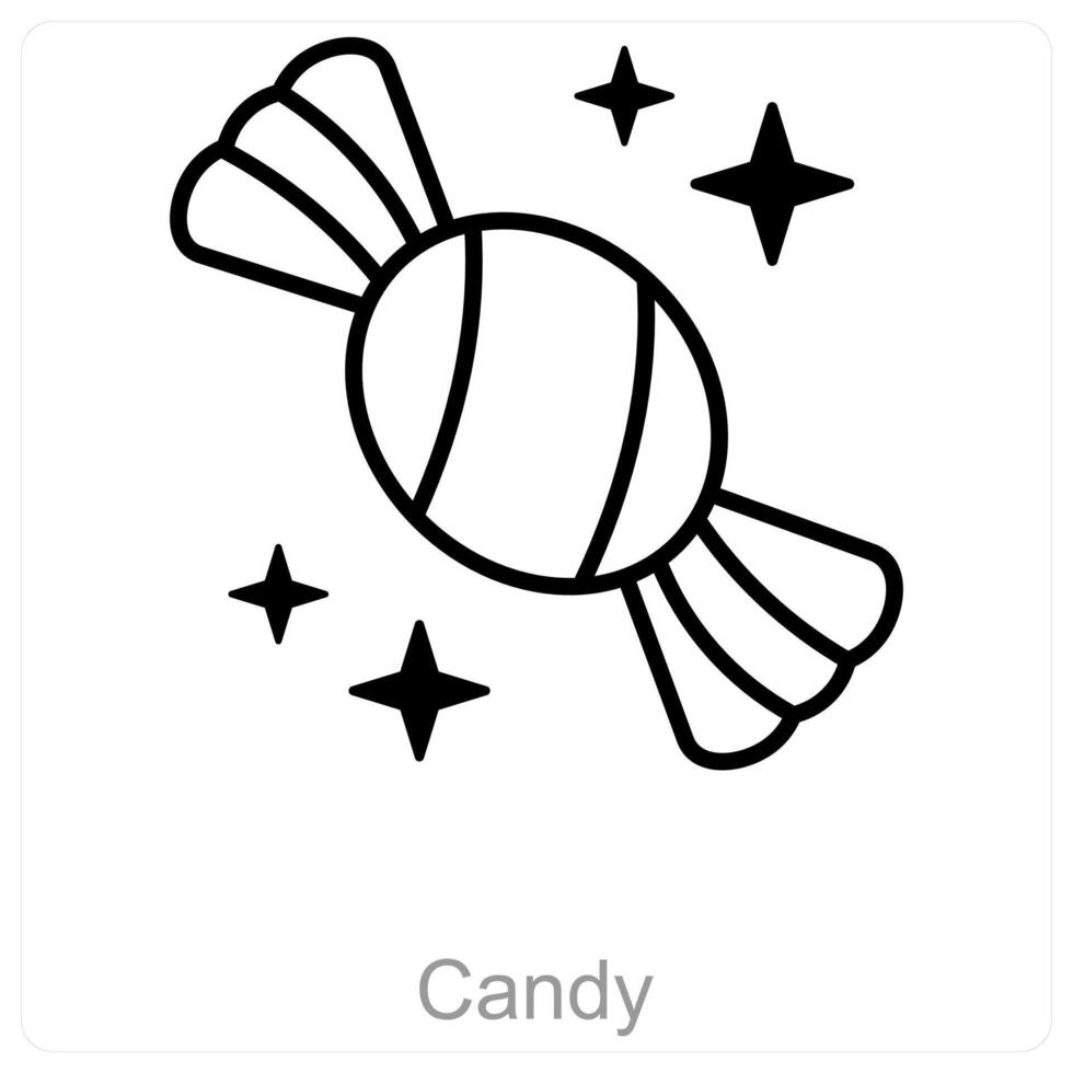 Candy and sweet icon concept vector