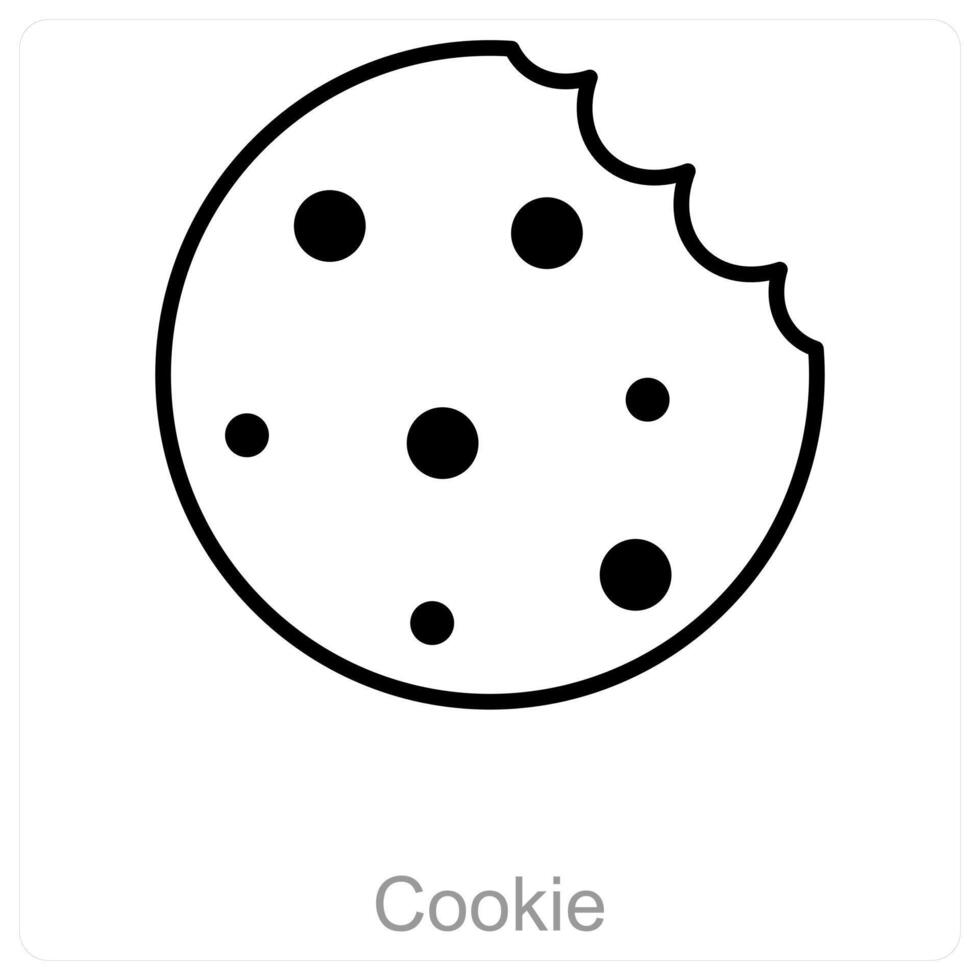 Cookie and sweet icon concept vector
