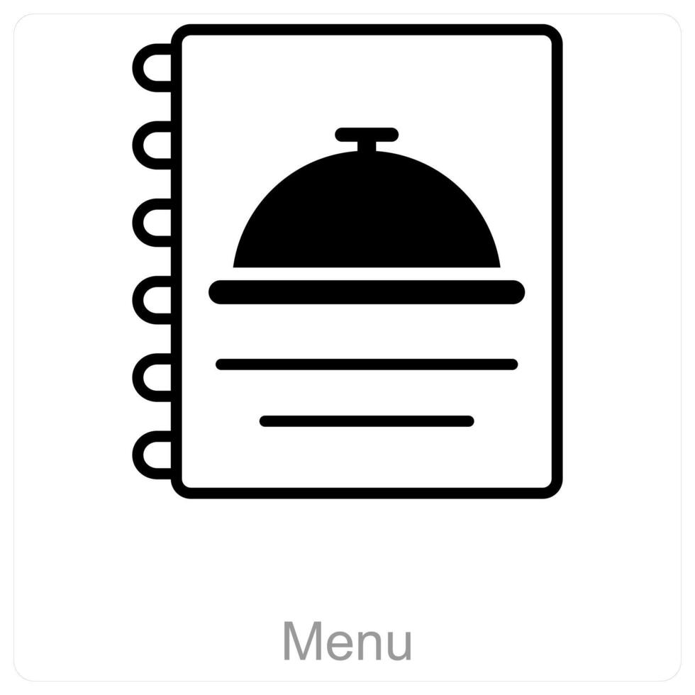Menu and food icon concept vector