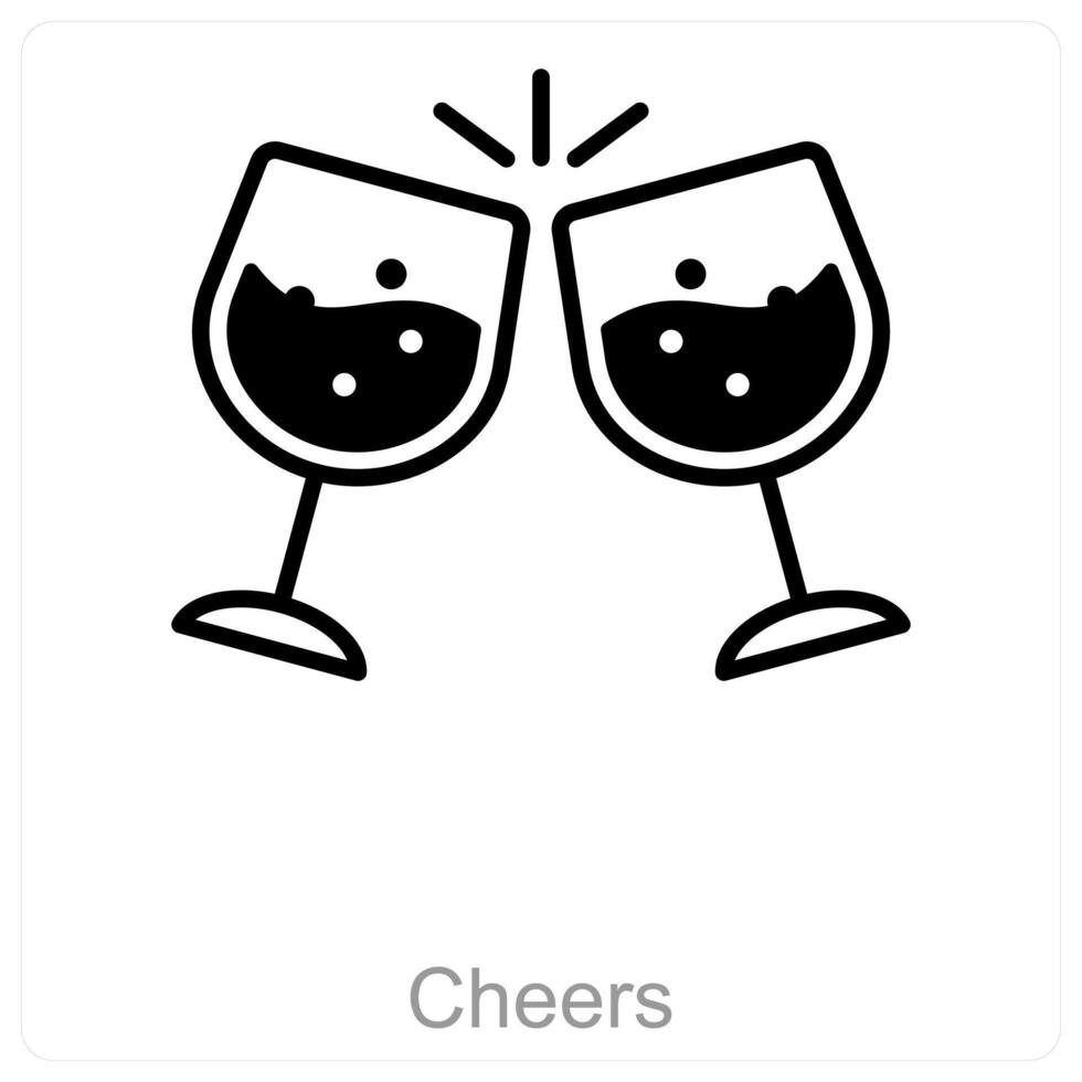 Cheers and party icon concept vector