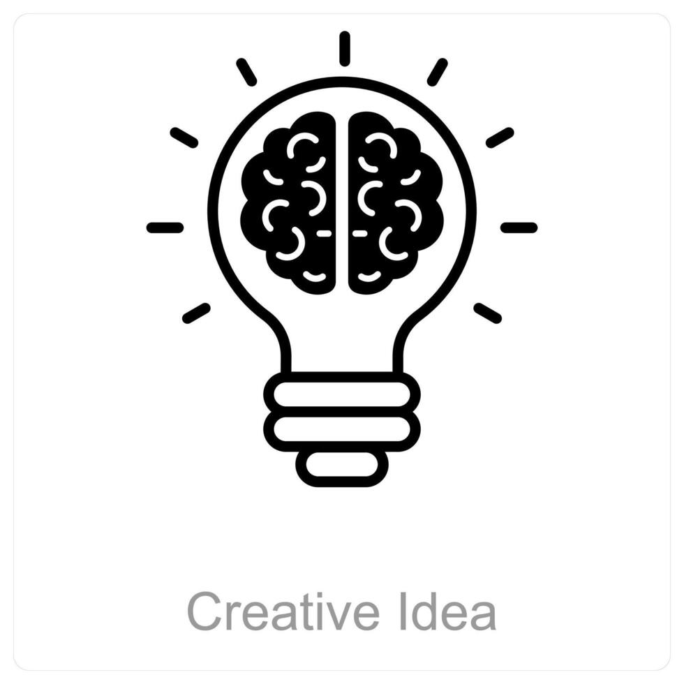 Creative Idea and inspiration icon concept vector