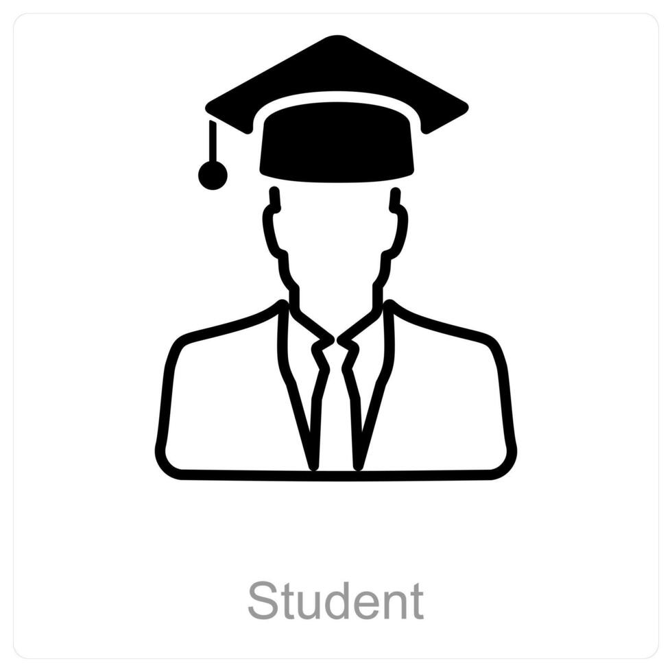 Student and study icon concept vector