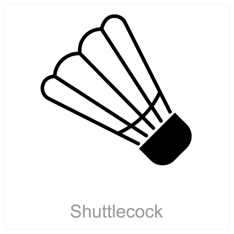 Shuttlecock and sport icon concept vector