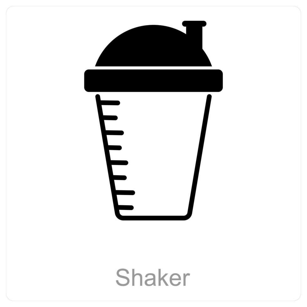 Shaker and bar icon concept vector