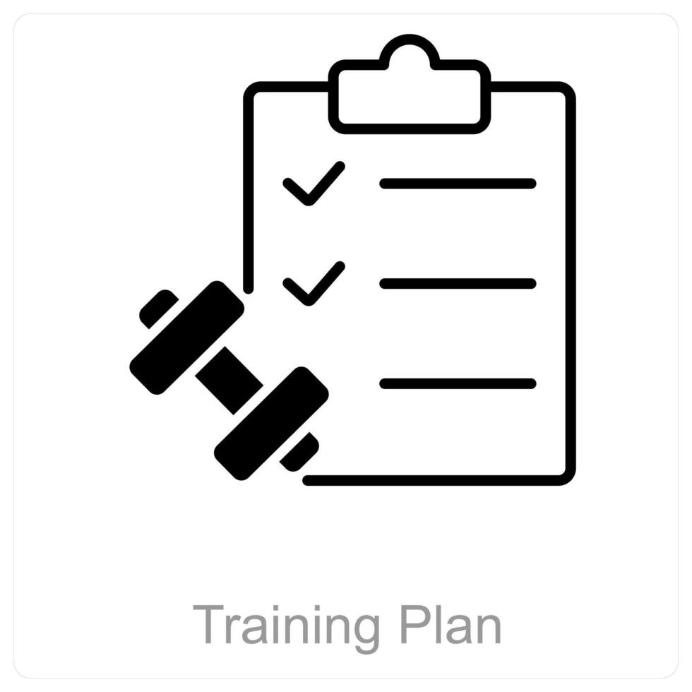 Training Plan and plan icon concept 47126584 Vector Art at Vecteezy