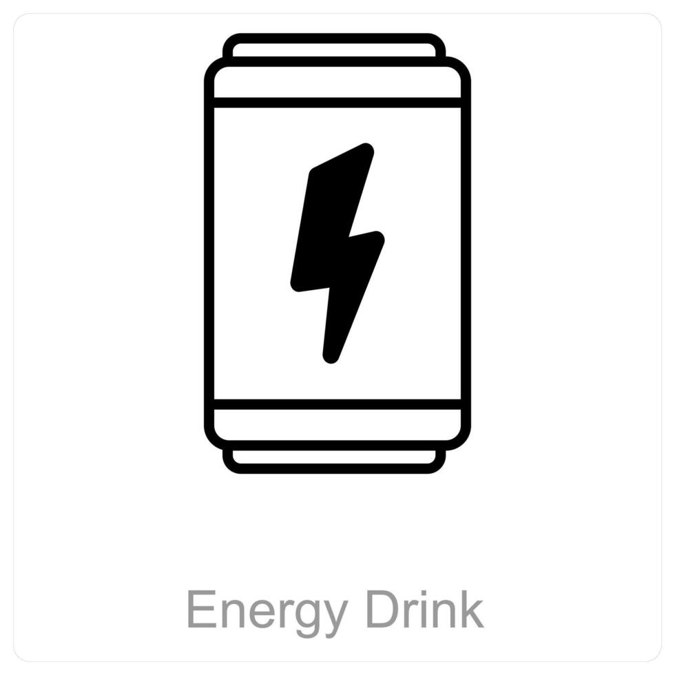 Energy Drink and boost icon concept vector