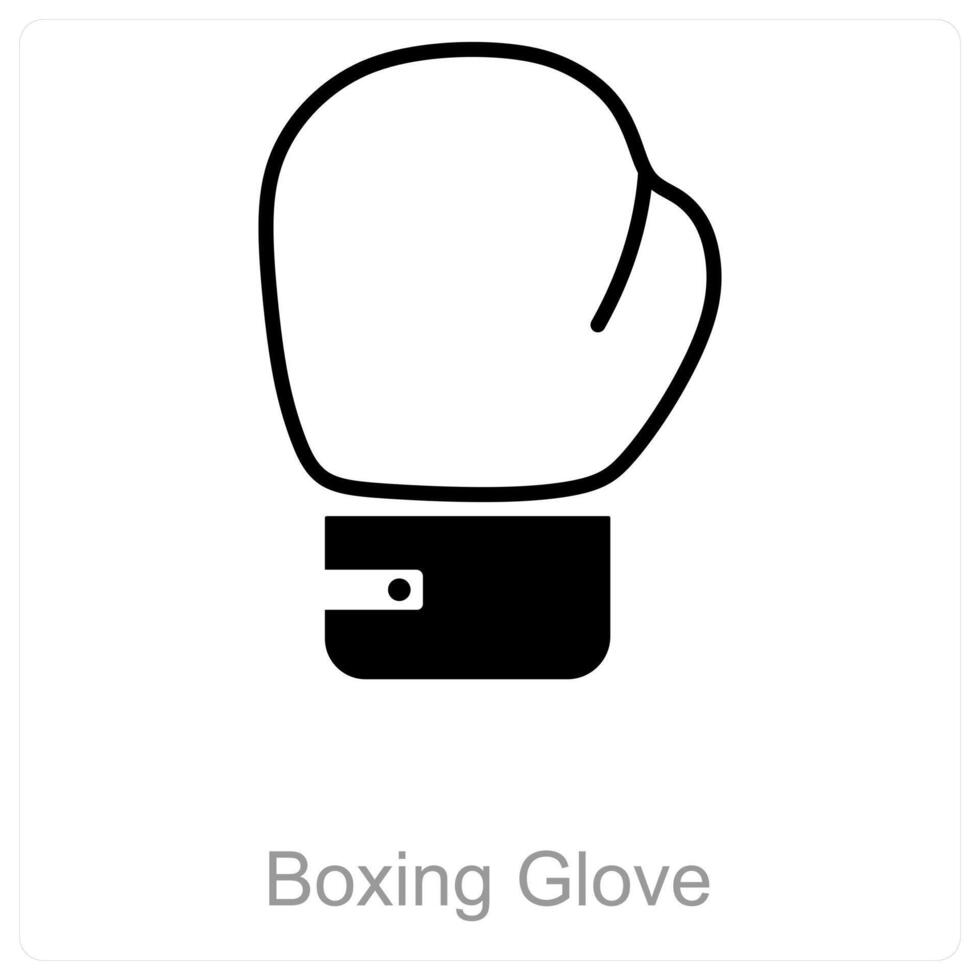 Boxing Glove and sport icon concept vector