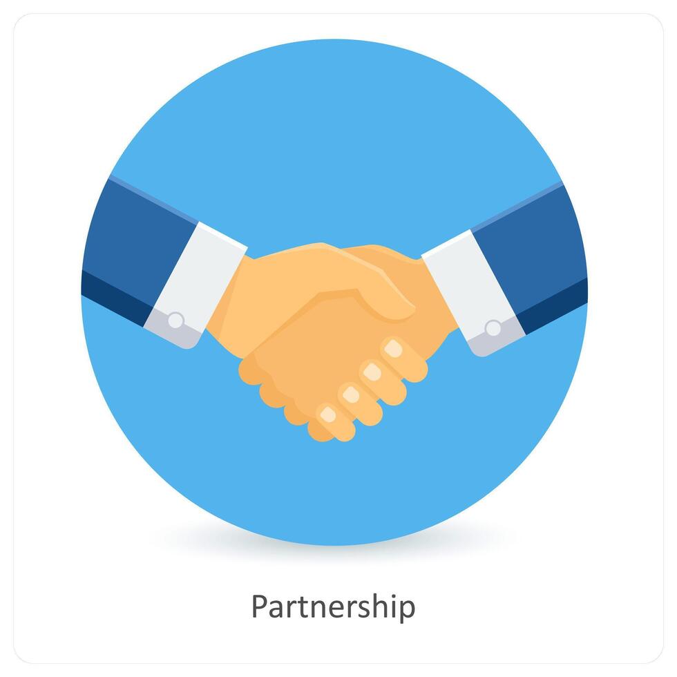 Partnership and unity icon concept vector