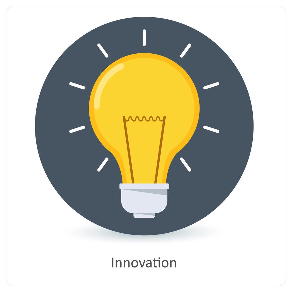 Innovation and idea icon concept vector