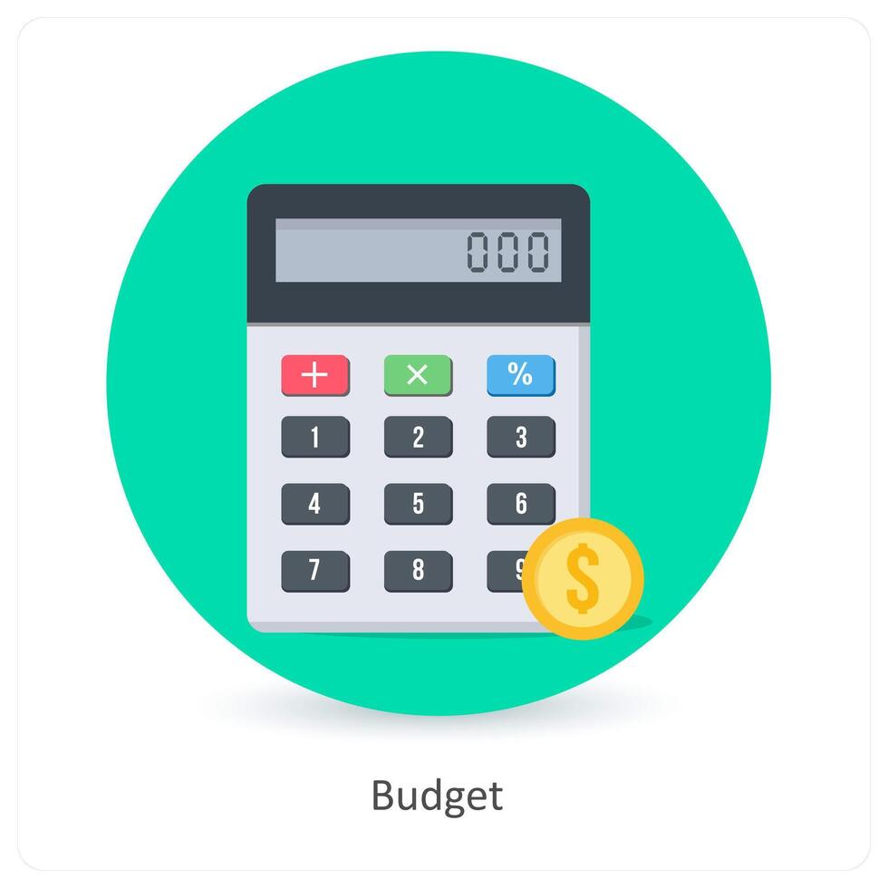 Budget and value icon concept vector