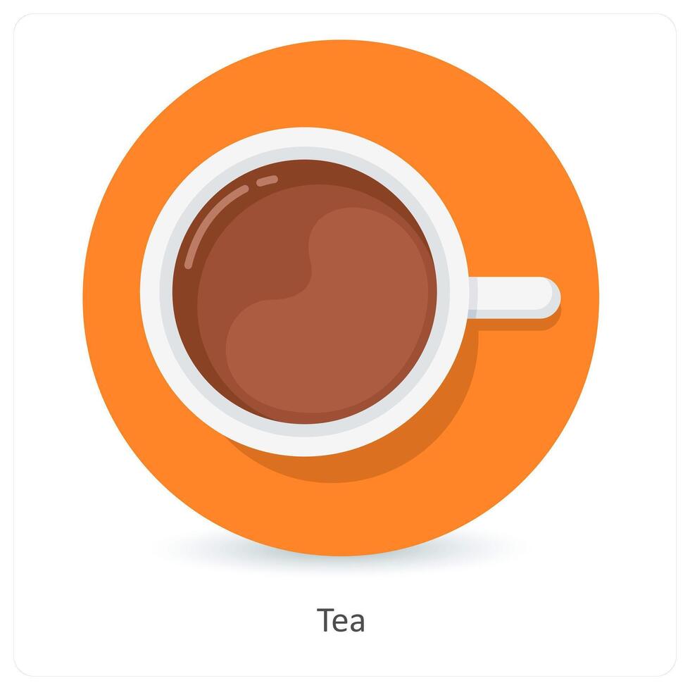 Tea and cup icon concept vector