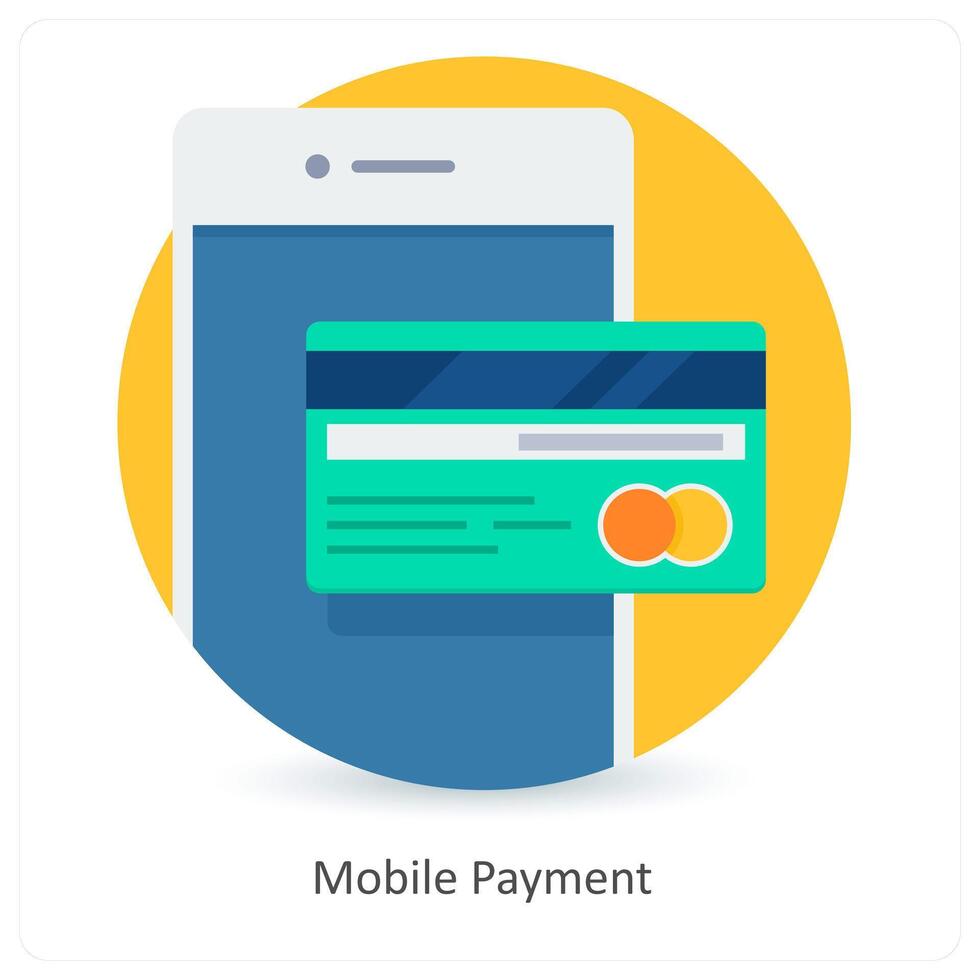 Mobile Payment and wallet icon concept vector