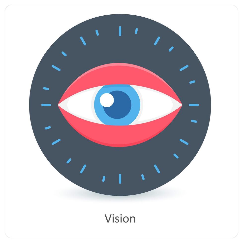 Vision and insight icon concept vector
