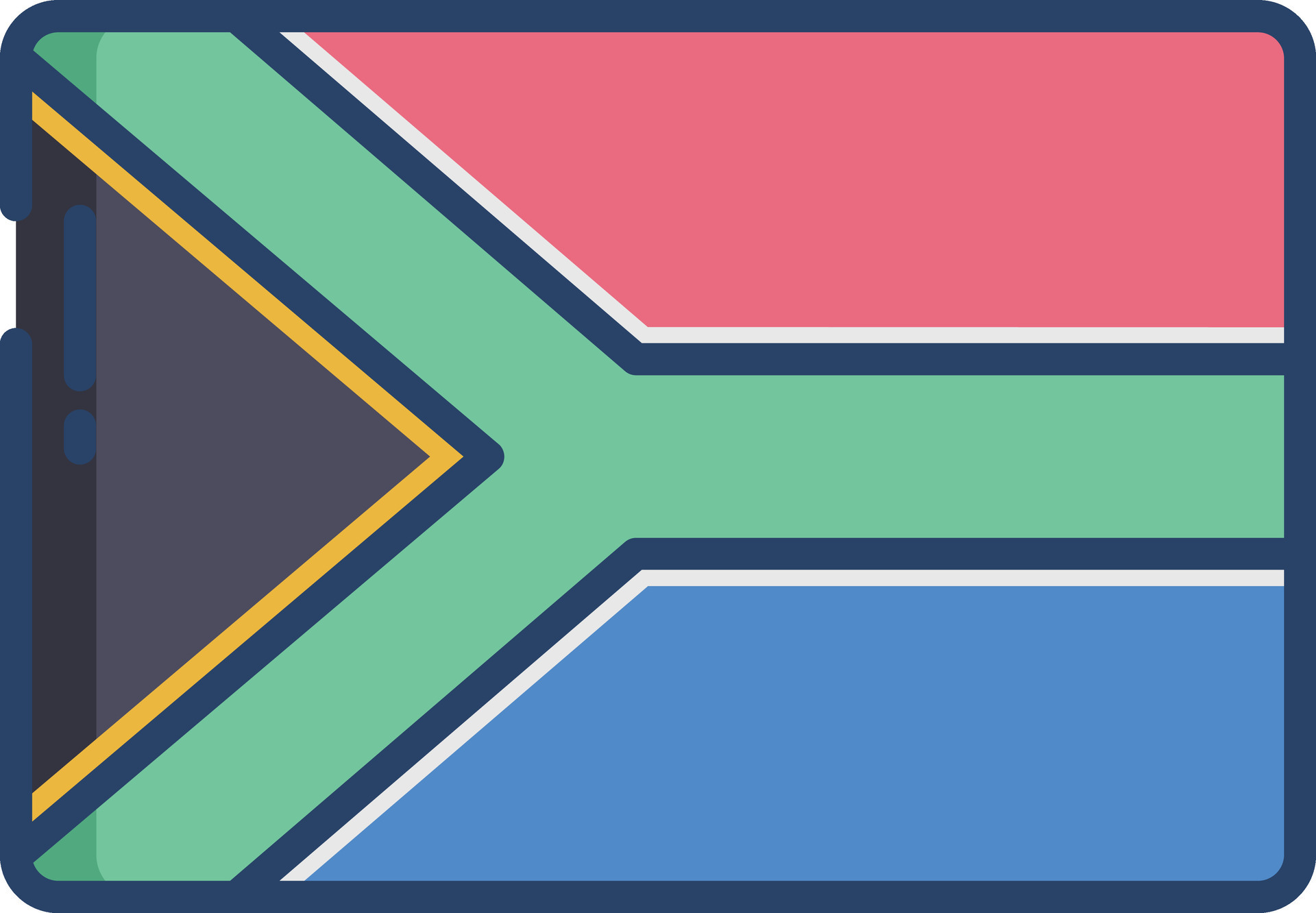 Flag linear color illustration 47126921 Vector Art at Vecteezy