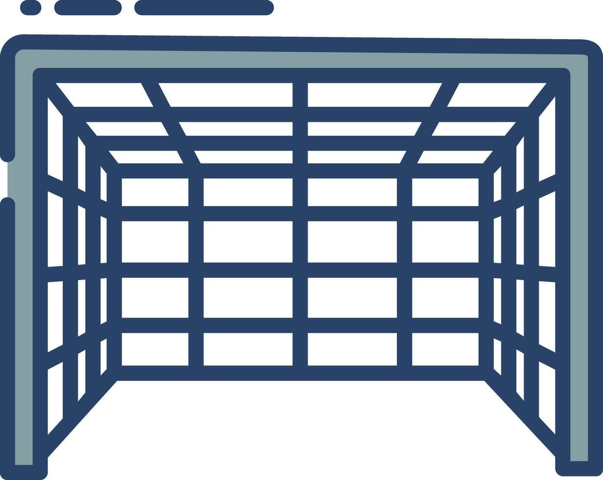 Soccer linear color illustration vector