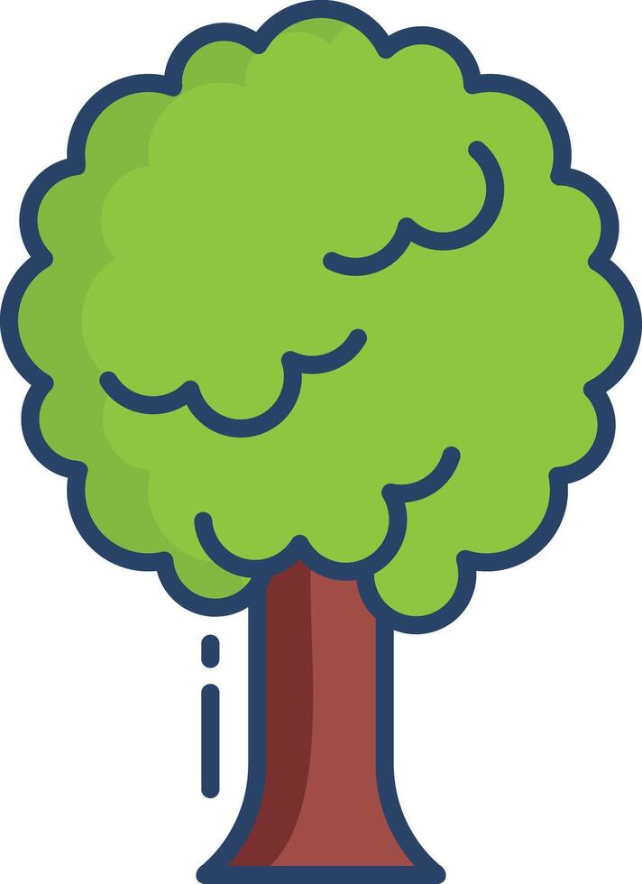 Apple linear color illustration vector