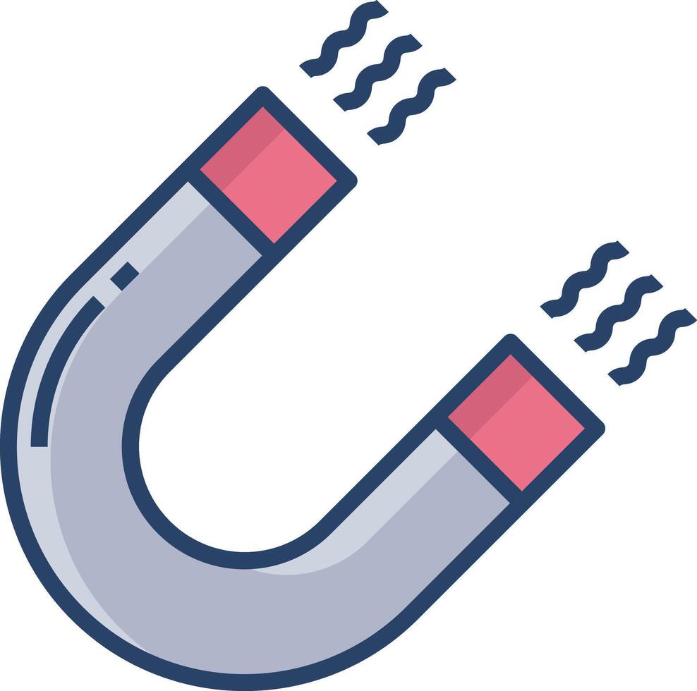 horseshoe linear color illustration vector