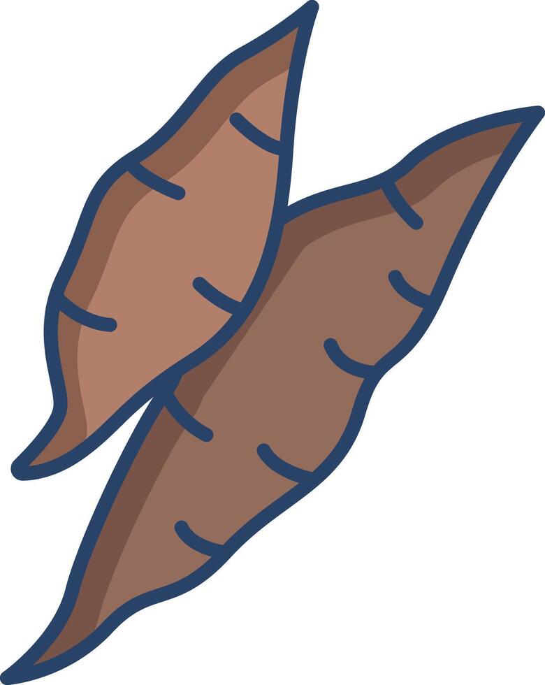 Yucca linear color illustration vector