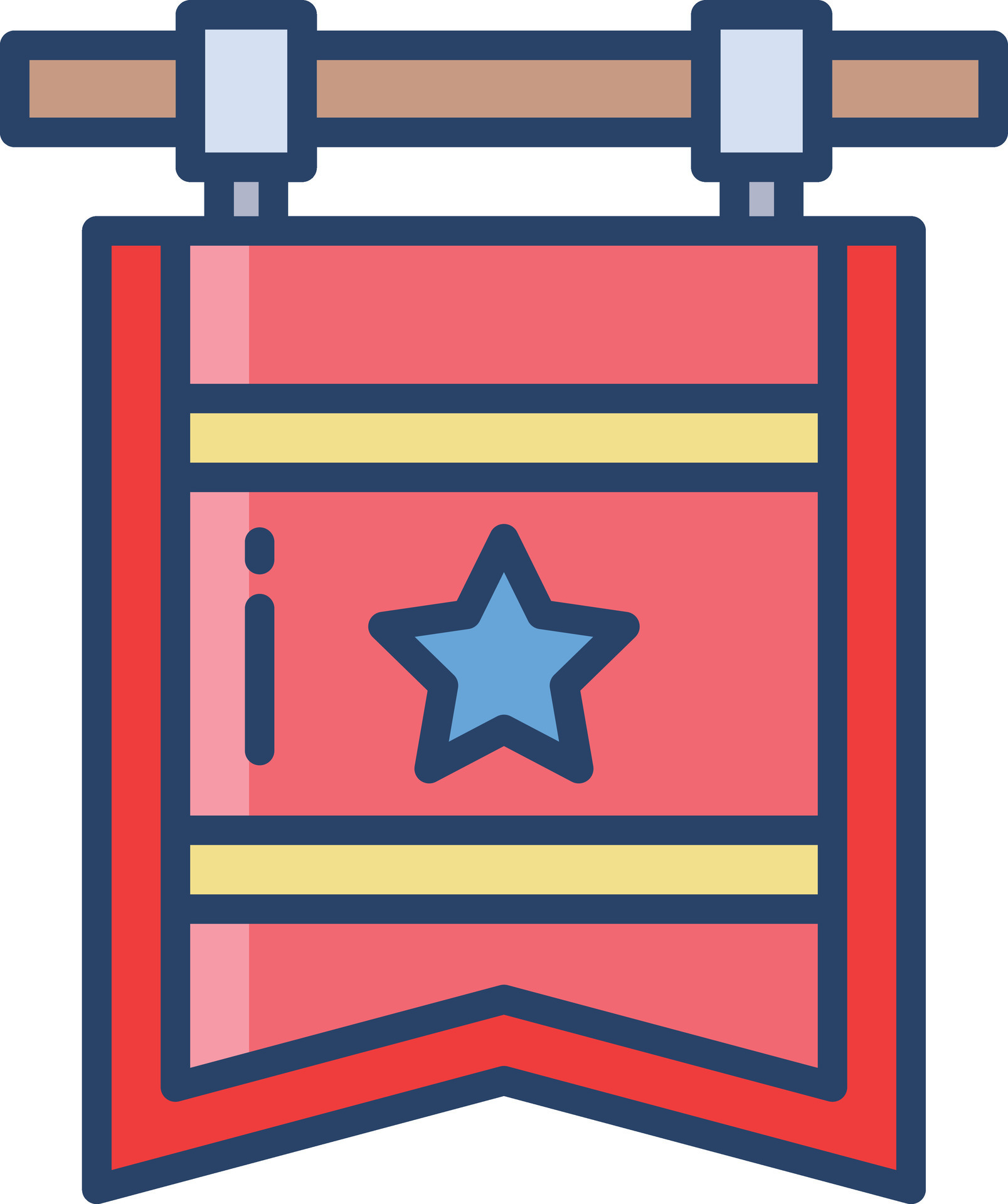 Flag linear color illustration 47127668 Vector Art at Vecteezy