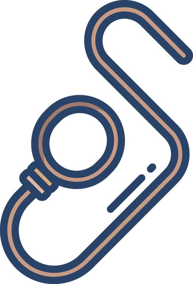 Lasso linear color illustration vector