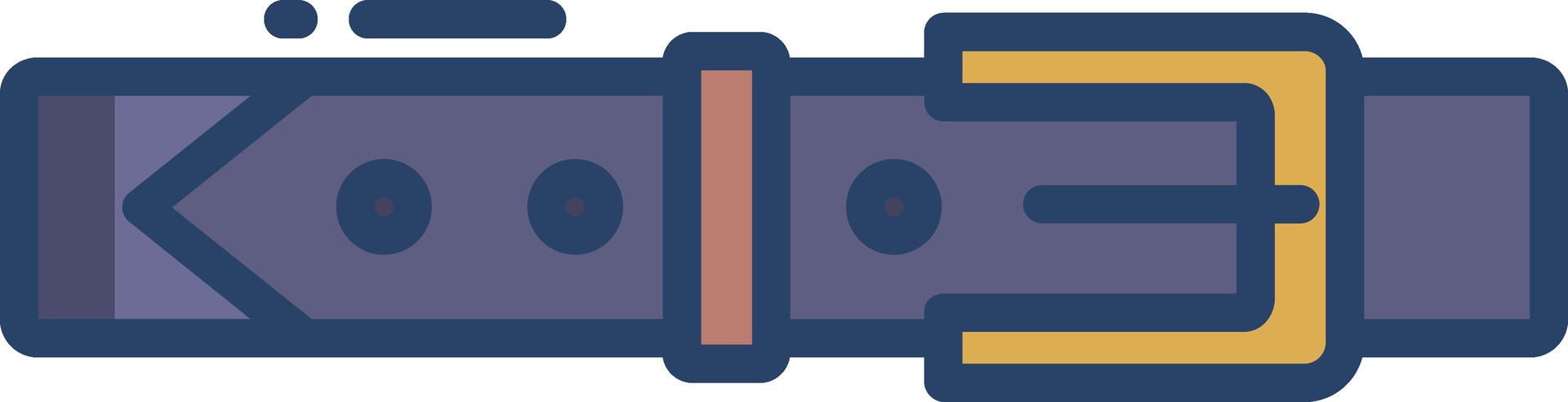 Belt linear color illustration 47127859 Vector Art at Vecteezy