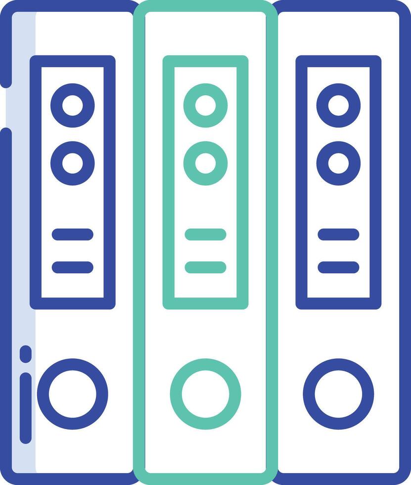 Binder outline color illustration vector