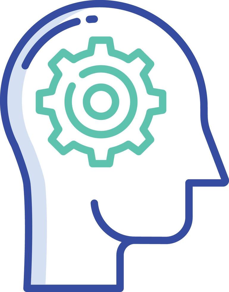 Idea outline color illustration vector