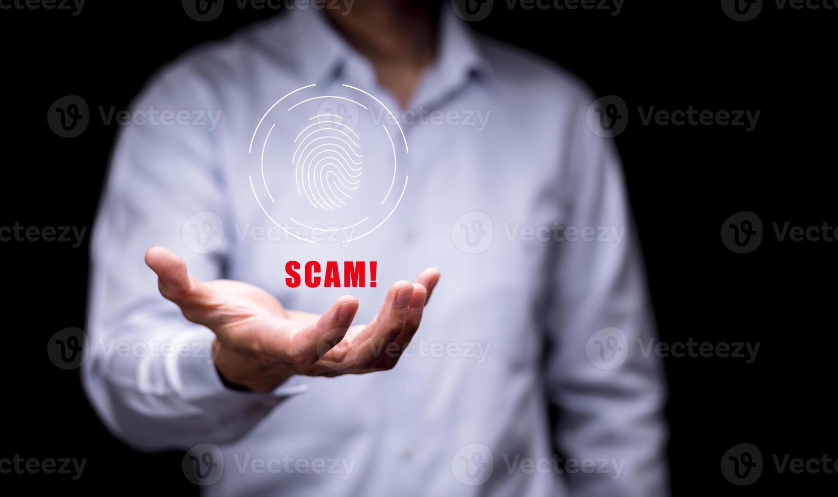 System hacked warning alert. scam cyber security concept.emergency system hacked alert.Cybersecurity and privacy concepts to protect data. photo