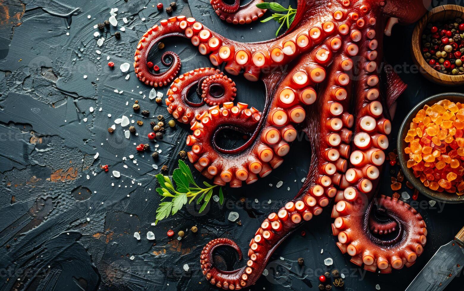 Octopus With Salt, Pepper, and Herbs photo