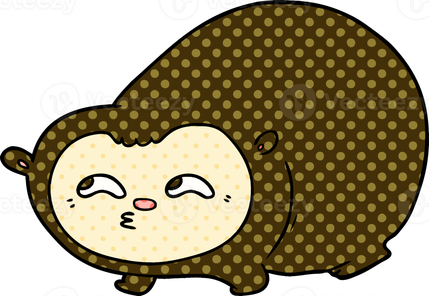 cartoon wombat drawing png