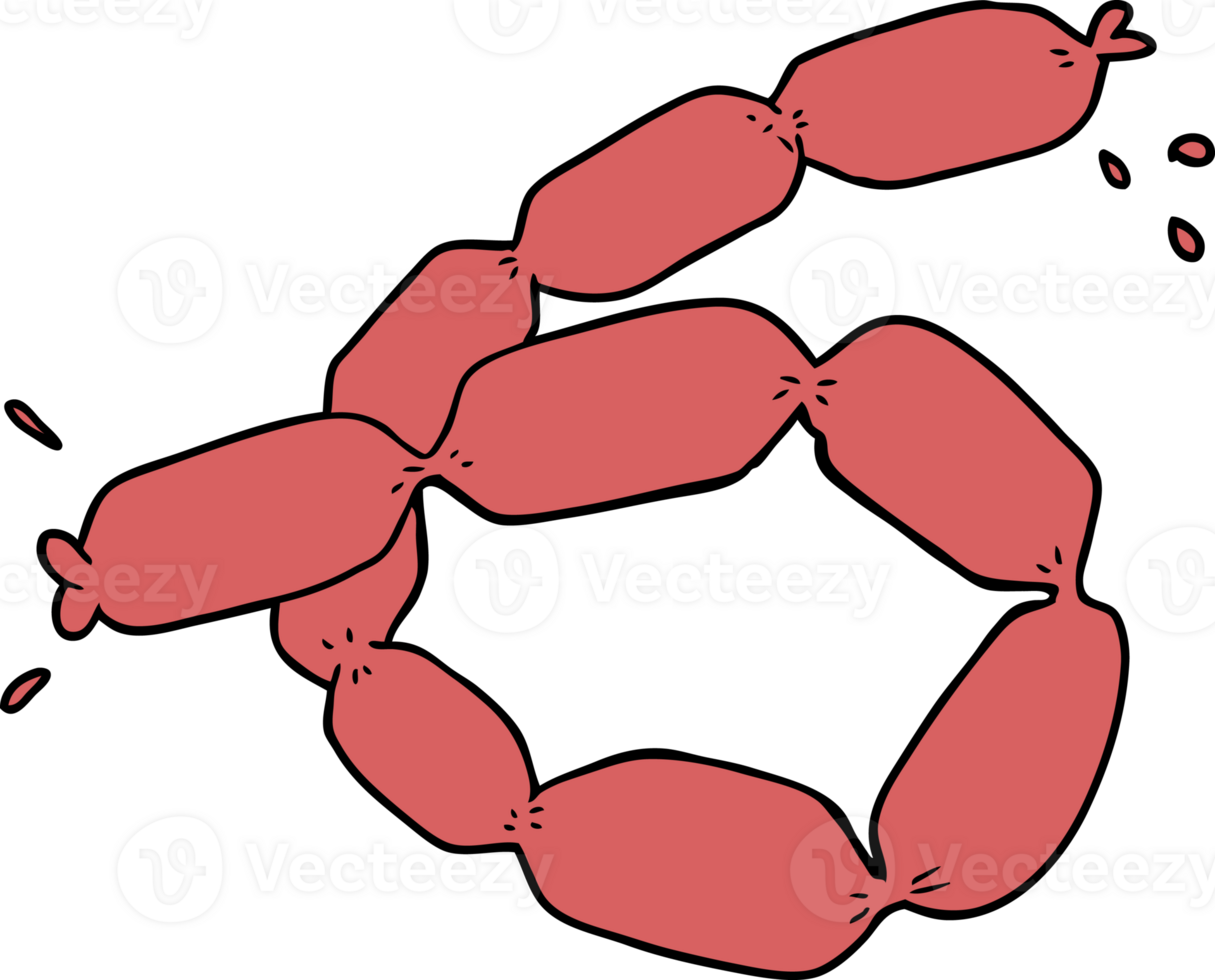 cartoon sausages drawing png