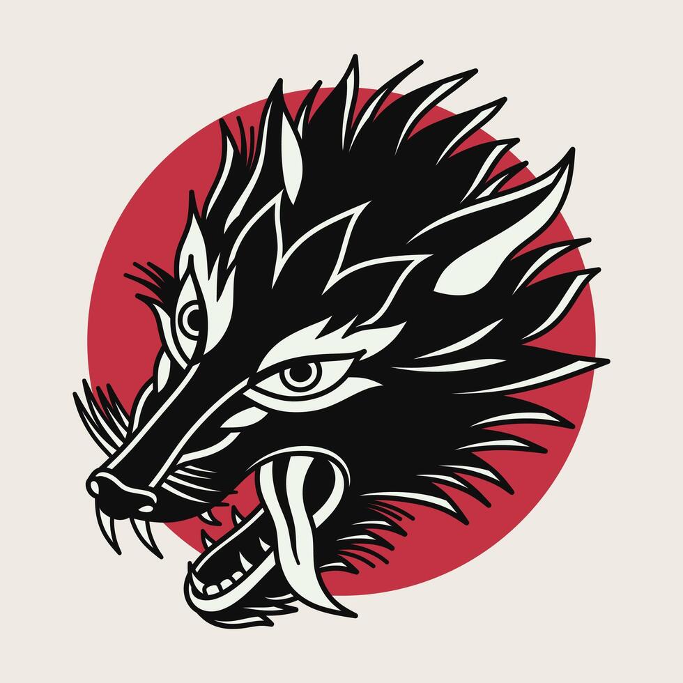Traditional Tattoo design vector