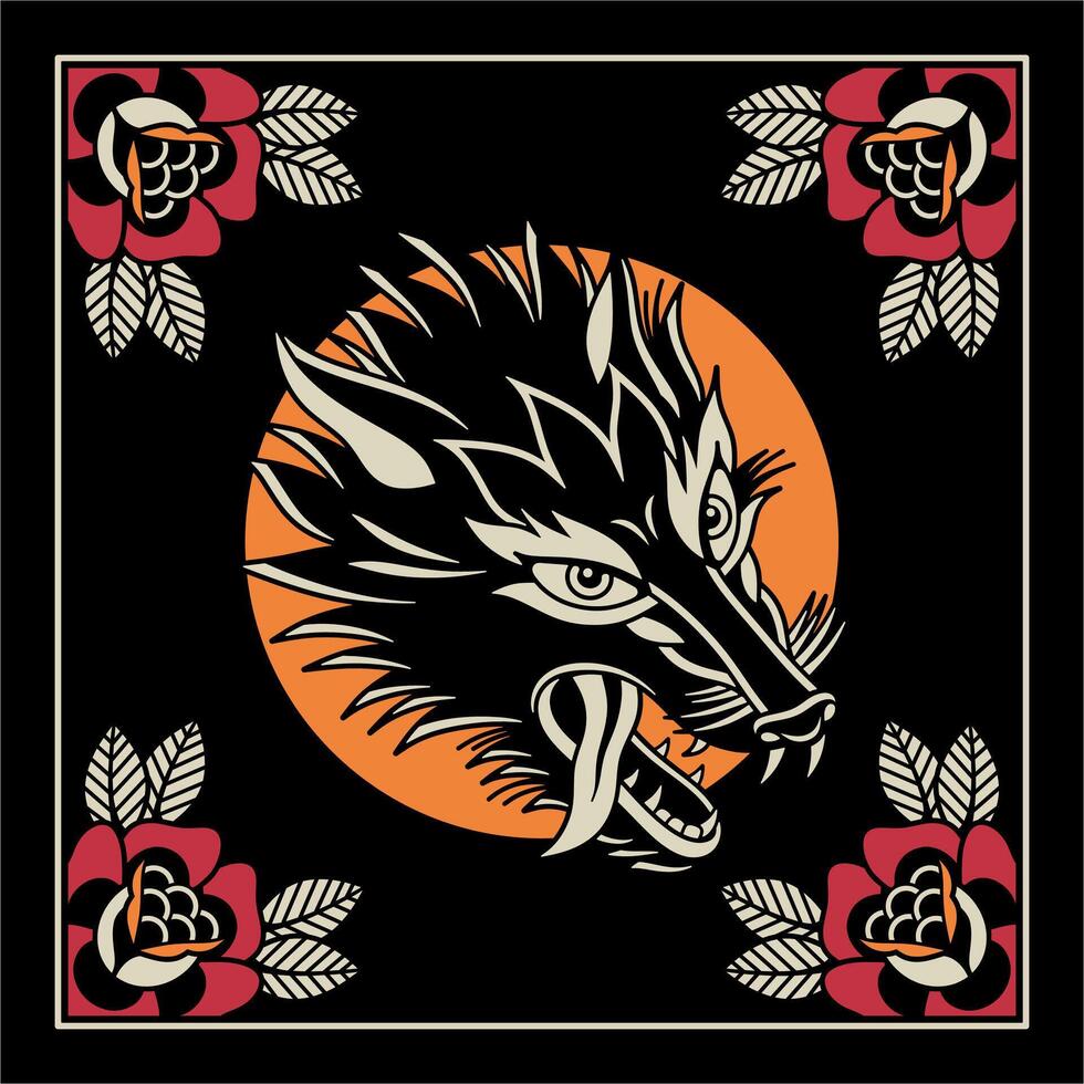 Tattoo flash collective vector