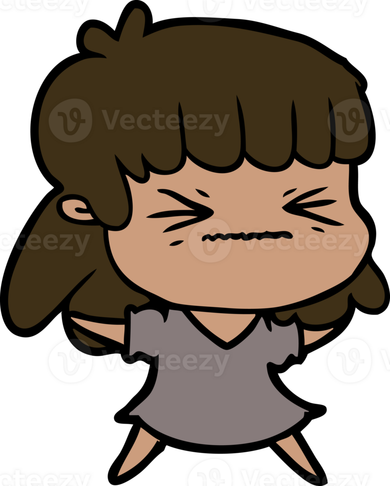 cartoon woman drawing png