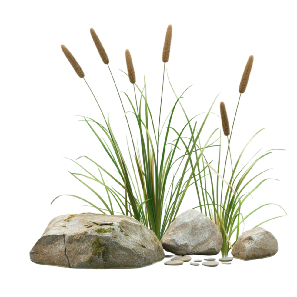 grass and rocks image png