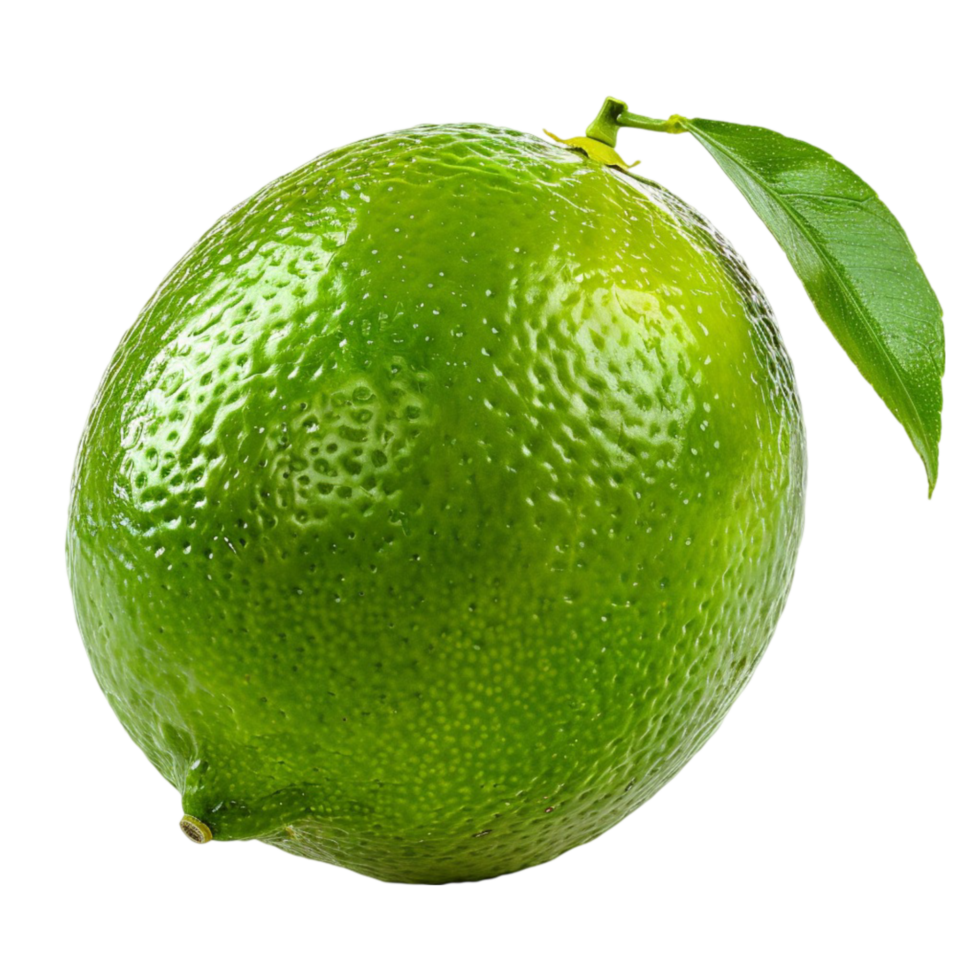green lime with leaf png