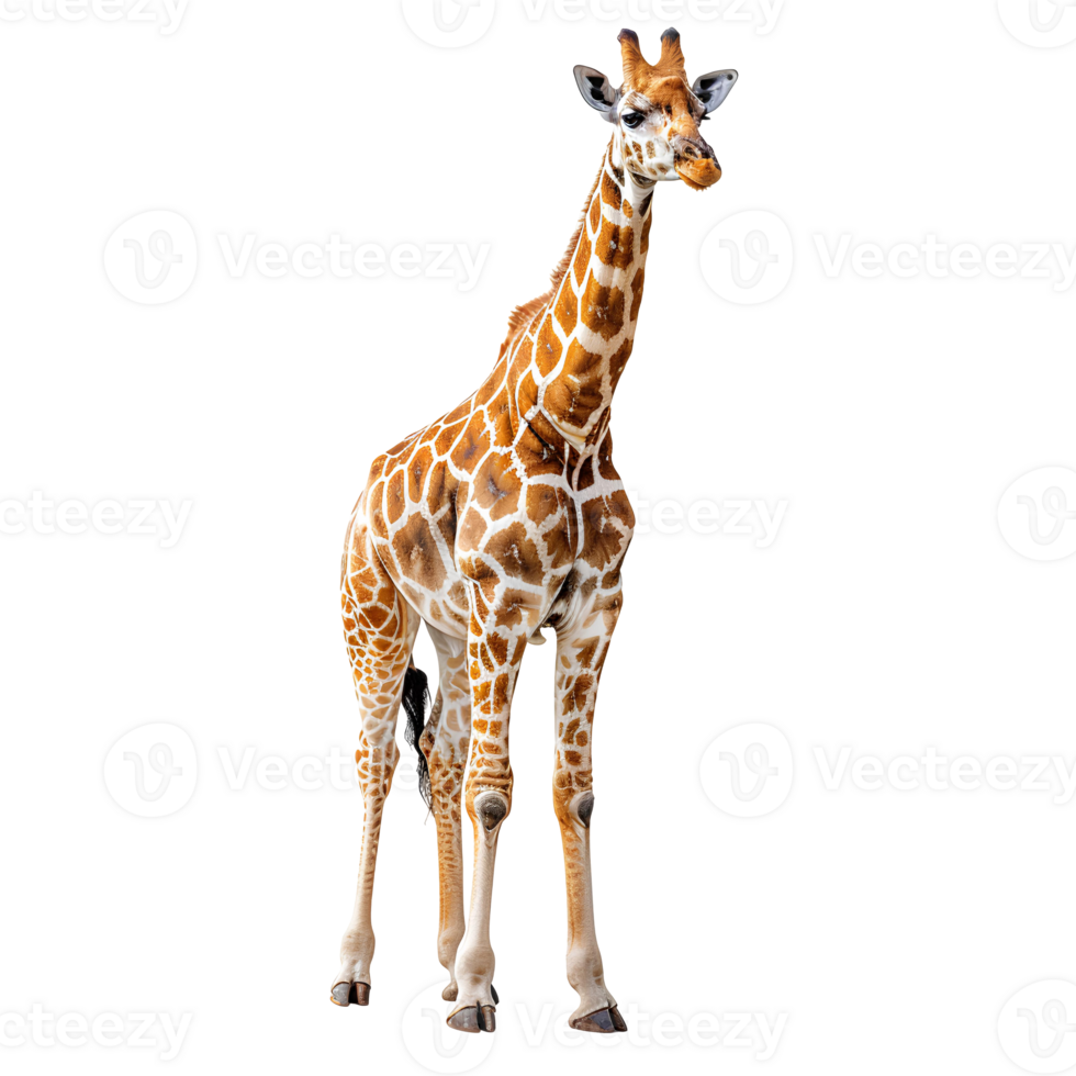 Giraffe . afrikanisch Tierwelt Giraffe isoliert. Giraffe Säugetier . afrikanisch Tierwelt isoliert png