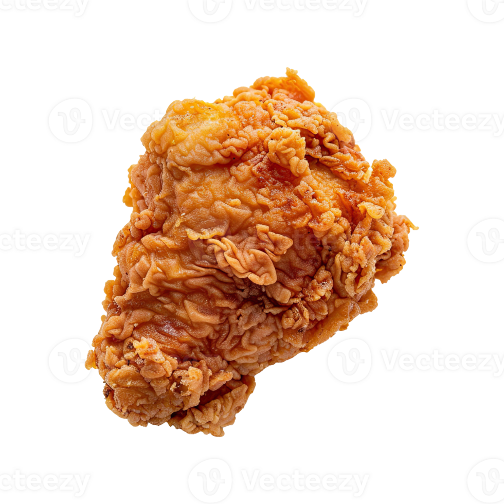 Fresh delicious fried chicken set on transparent background. png