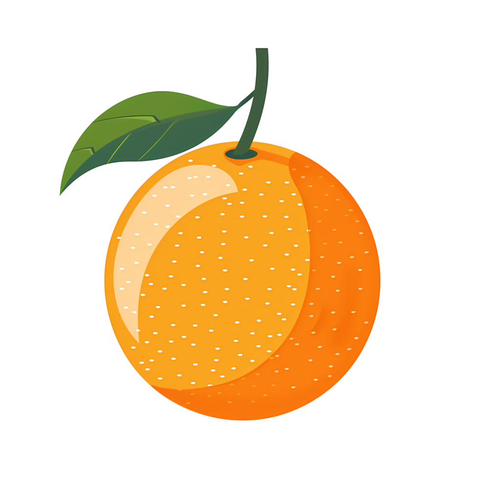 orange fruit cartoon illustration isolated on transparent background png