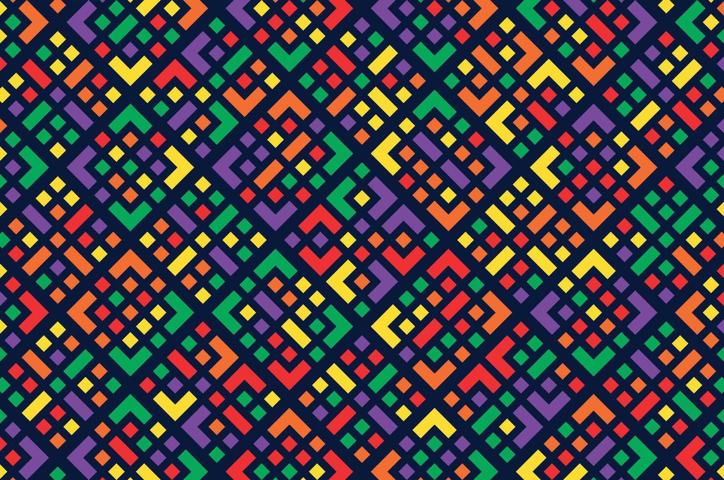 Colorful Geometric Diamond Pattern vector