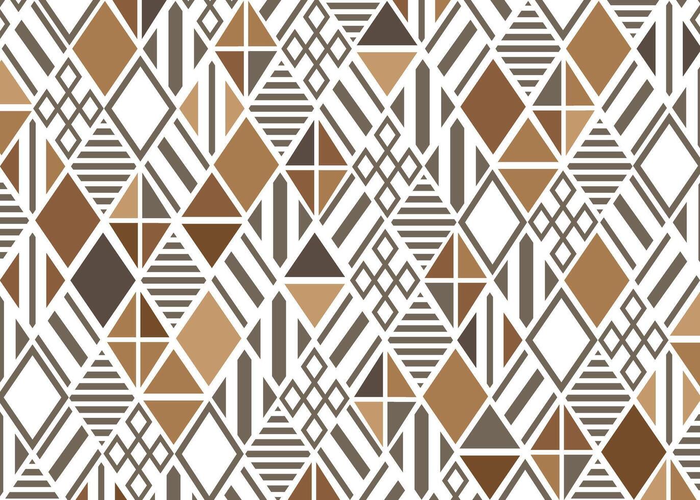 abstract colorful triangle fabric pattern vector