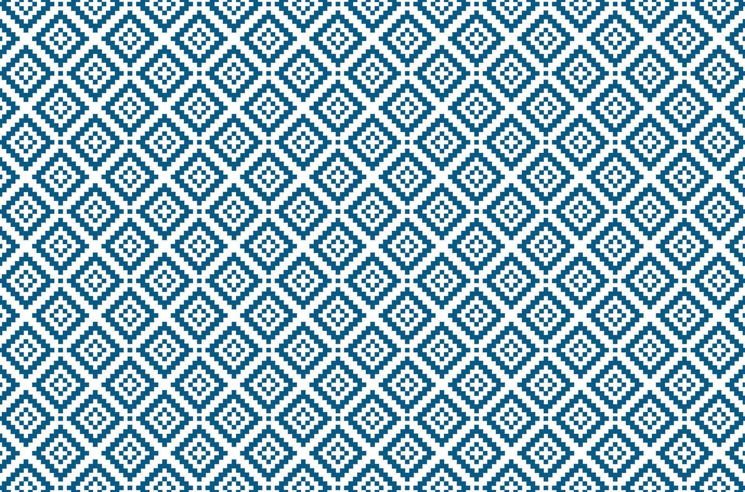 Geometric Diamond Pixel Pattern vector