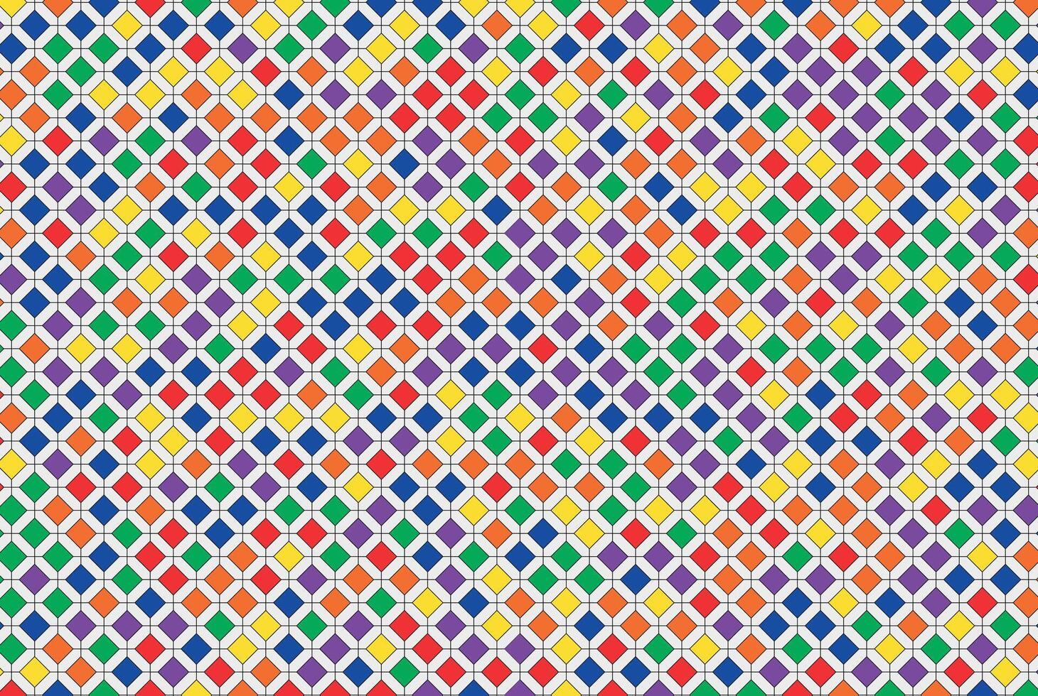Colorful Geometric Mosaic Pattern vector